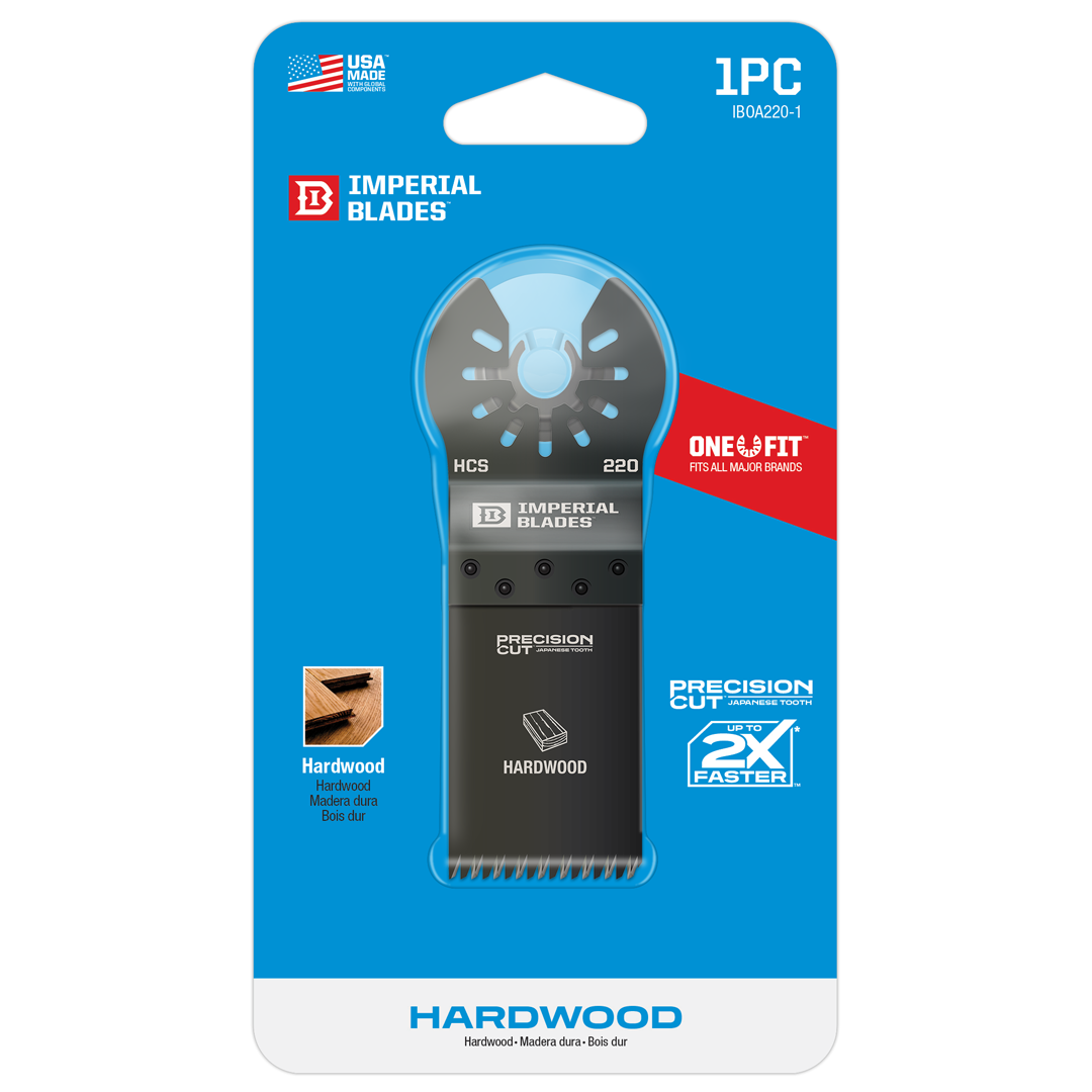 3PC One Fit™ 1-3/4 Japanese Tooth Storm Titanium Hardwood Blade