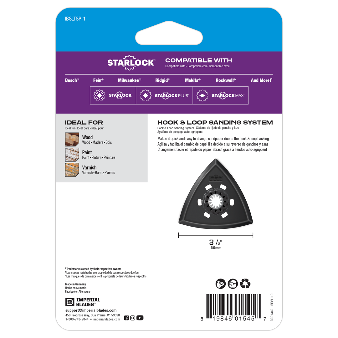 Starlock™ Oscillating Triangle Sanding Pad